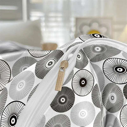 Set copripiumino singolo con 2 federe - Stile onde eleganti